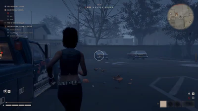Halloween: The Game sniper aimbot with green ESP box, weapon label, and scoped FOV circle
