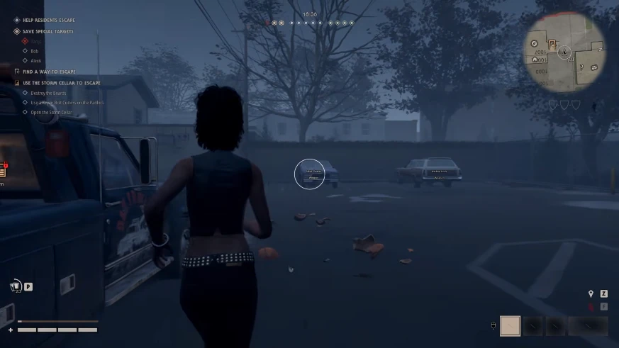 Halloween: The Game sniper aimbot with green ESP box, weapon label, and scoped FOV circle