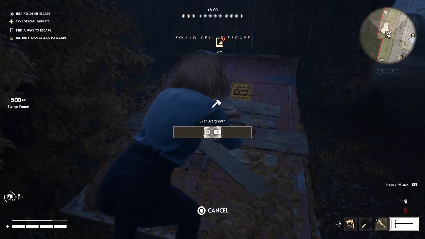Halloween: The Game killer gameplay on Haddonfield with objectives and ability icons